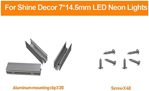 Комплект Decor Shine комплектът включва монтажни скоби със Зелен комплект led неонови веревочных тела с дължина 10 м. / 32,8 ft