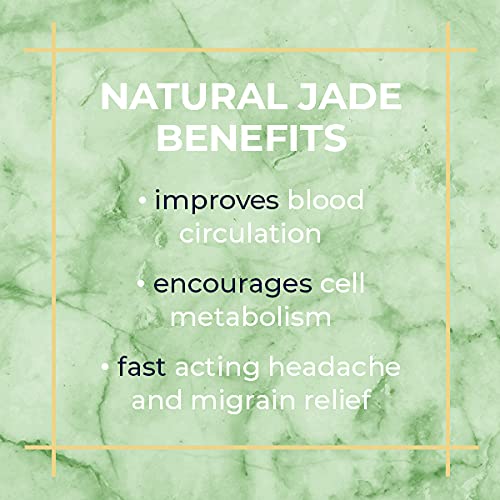 Alana Mitchell Jade Eye Mask – Утяжеляющая маска за очите, за премахване на бръчките, подпухналостта и дразнене – Маска за облекчаване на главоболие и мигрена - Мъниста от естествен нефрит за гореща и студена терапия