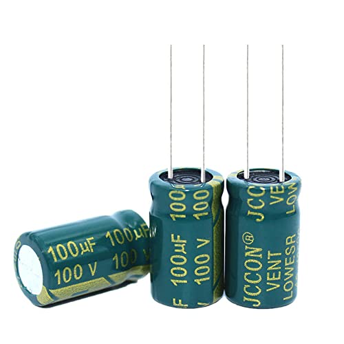 10ШТ 100V100UF 10x17 мм, Алуминиеви електролитни Кондензатори с висока честота с ниско съпротивление 10x17 мм