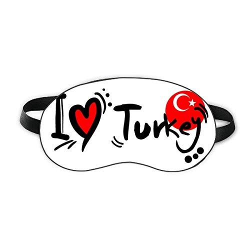 Аз Обичам Турция Знаме на Мира Сърцето на Сън Щит За Очите Мека Нощна Превръзка На очите Козирка