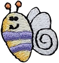 Малката Пчела - Пурпурни Ивици - Бродирани Ютия на Заплатке