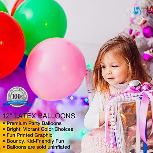 Балони Party Zone Motorcycle Bike Racer Live to Ride Balloons – 12 с двустранно принтом (16 парчета) за партита по случай рожден ден или някакъв друг повод – на Балон с хелий, може да се използват за украса на празнични