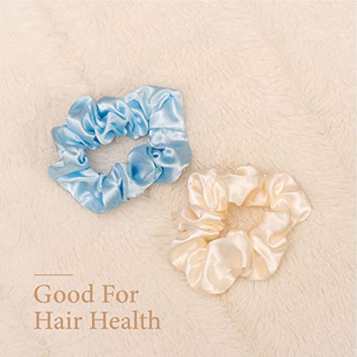 Копринени дъвка за коса 10 x Безболезнен и нежно за вашата коса с Копринени аксесоари за коса, които поддържат косата си здрава с помощта на опаковани направления