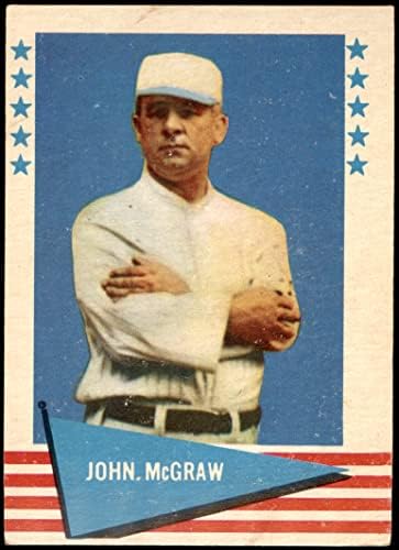 1961 Fleer 60 Джон Mcgraw Балтимор Ориолс/Джайентс (Бейзболна картичка) БИВШ Ориолс/Джайентс