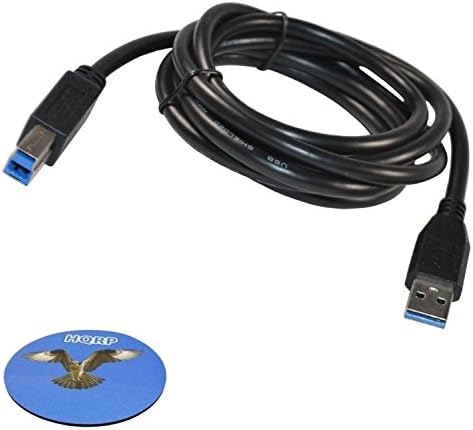 Кабел HQRP 6 фута USB 3.0 Type A-Male-B-Male (M/M), за да ЩЕПСЕЛ хъб USB3.0, докинг станции и стойки HQRP