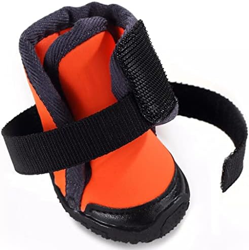 LEPSJGC 4 бр./компл., зимни обувки за домашни кучета, обувки за дъжд и сняг, Чорапи, Гума устойчива на плъзгане обувки за малки Кучета, Обувки за кученца (Цвят: бял-Динозавър Doodle4, Размер: 80 код)