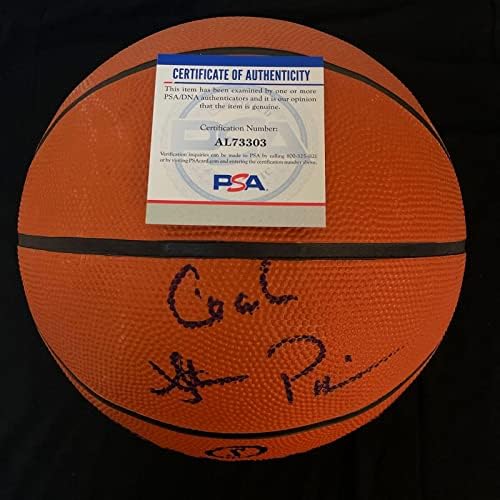 Стив Пикиелл подписа баскетболен договор PSA /DNA Rutgers Със Скарлет Найтс С Автограф - Баскетболни топки колеж с автограф