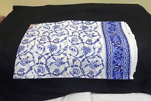 Ръчно изработени от индийски futon батиста с флорални принтом впечатлява със своя бохемски стил, ръчно изработени по ярдам (5 ярда), ръчна работа-Гледане-92