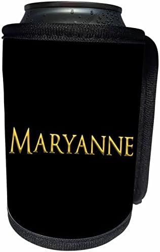 3дРоза Мариан популярно женско име в САЩ. Свети жълт цвят. - Опаковки за бутилки-охладители (cc-361384-1)