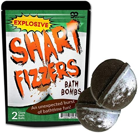 Бомбочки за баня Shart Fizzers - Бомбочки за баня Брутната за тийнейджъри - Топки за вана от рутбира XL - Забавни Шеги в банята за мъже, Направено в Америка, 2 бр.