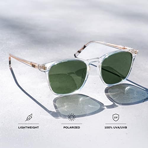 WearMe Pro - Модерни Слънчеви очила с Квадратни поляризирани лещи за мъже и Жени