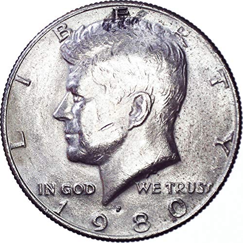 1980 Rv Кенеди Полдоллара 50 цента е Много Добре