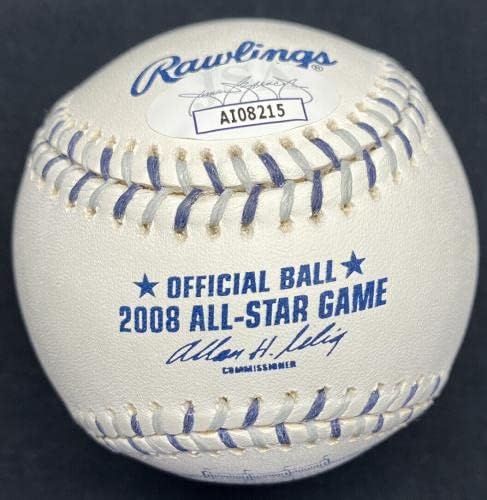 Алекс Родригес Подписа Бейзболен логото на All Star Game 2008 JSA - Бейзболни топки с Автографи