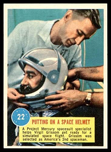 1963 Topps # 22 Донс Космически шлем Гюс Гриссома (Карта) EX/MT
