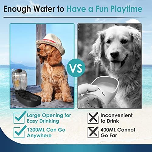 Диспенсер за Чаши за вода за кучета, Преносима Бутилка за вода за кучета на 45 грама, Пътна Бутилка за Вода за къмпинг, туризъм в парка за кучета, Диспенсер за Бутилки за вода за домашни любимци с една Купа, Без BPA