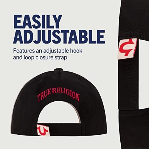 Детска шапка Concept One True Religion с логото под формата на Голяма Подкова, Памучен Плат с 5 Вложки, Регулируем бейзболна шапка