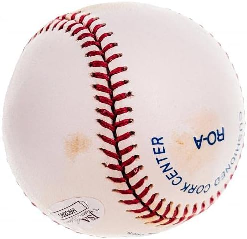 Джим Коутс С Автограф от Официалния представител на AL Baseball Ню Йорк Янкис JSA H93895 - Бейзболни топки С автографи