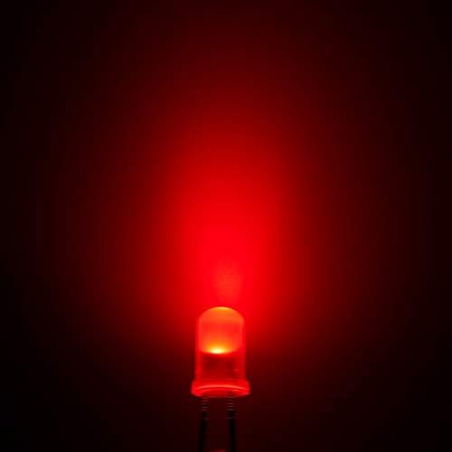 CHANZON 100 бр 5 мм, Червени Разпръснати led Диодни лампи (цветни лещи кръгла dc 2 В 20 ma), Осветителна Лампа Лампи Електронни Компоненти Индикаторные Emitting diodes