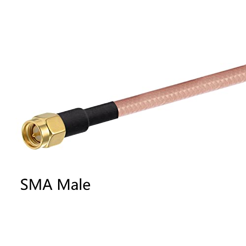 POBADY SMA Антена удължителен кабел SMA Мъжки към SMA Штекерному Кабел с Косичкой WLAN Антена Кабел RG400 3 ft/1 м за Безжична мрежа WiFi, 2G, 3G, 4G Рутер, Антена на GSM, Bluetooth LAN WLAN