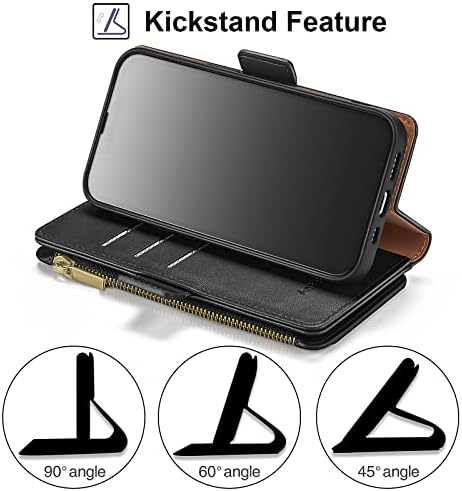 Antsturdy за Samsung Galaxy Note 10 + Plus 6,8 Чанта-портфейл 【Заключване RFID】【Джоб с цип】【7 Слотове за карти 】 Защитен калъф-книжка с панти капак от изкуствена кожа, държач за креди