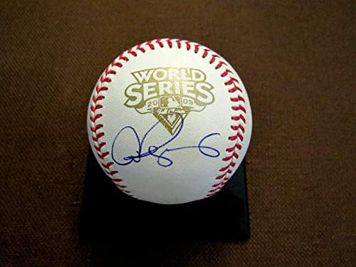 Алекс Родригес 2009 Wsc Ню Йорк Янкис Автограф Авто 2009 Ws Baseball Game Jsa 2 - Бейзболни топки с автографи