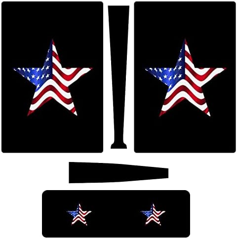 Звездата на Американското 3 бр. Стикер върху цялото Тяло, Стикер за PS5 Digital Edition за конзолата PS5 и контролер