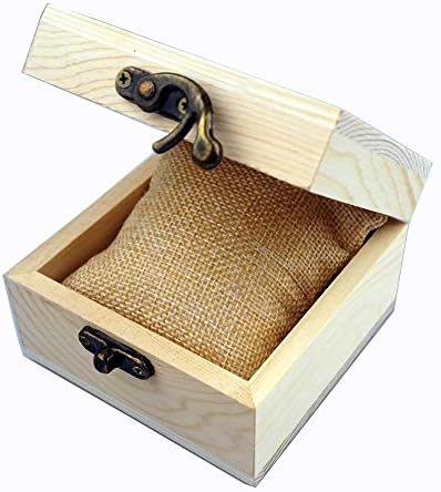 Дървена ковчег LONMAIX за вашия подарък, бижута, часовници, незаконченная дървена ковчег (дърво)