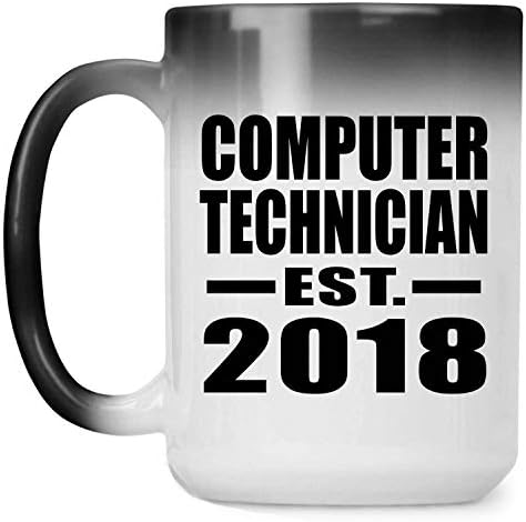 Designsify Computer Technician Създаден през 2018 г., Чаша 15 грама, с Променящ се Цвят, Термочувствительная Магическа Писалка за една Чаена Чаша, Подаръци за Рожден Ден, Годишнина, Коледа, Деня на Бащи и Майки