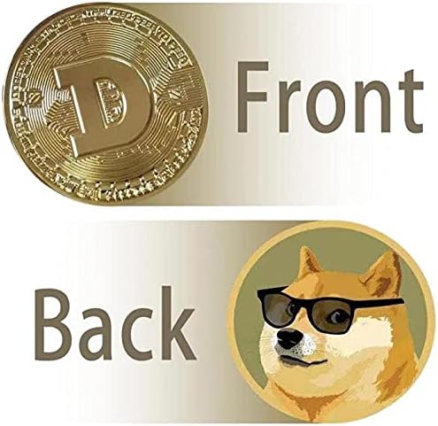 Творчески Сувенири Dogecoin Позлатени Монети Събиране на Възпоменателни монети Огромни Физически Подаръци Колекция от Златни Монети за Кучета Възпоменателни Монети