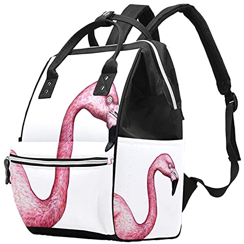 Фламинго Екзотична Птица Чанти-Тоут за Памперси Раница за Мумии Голямата Голям Чанта за Памперси Пътна Чанта за Грижа за Детето