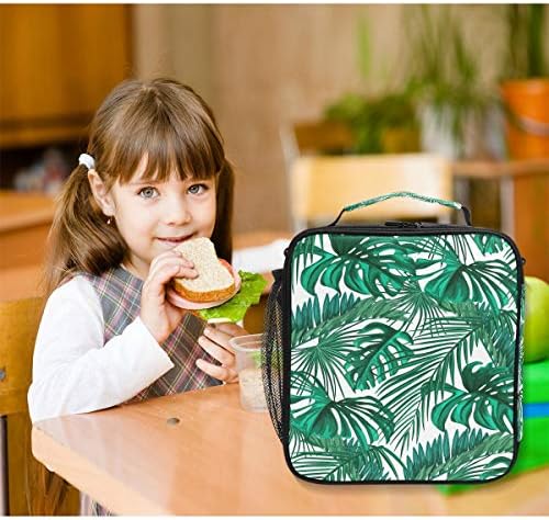 Чанта, Охладител училище Мъкна Кутии за обяд на Тропически Палмови Листа Множество Изолирани Множество за Жени Деца