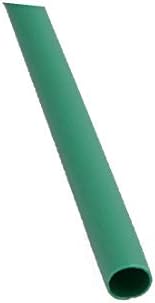 Polyolefin пожароустойчива тръба X-DREE 8 м и диаметър 0,06 инча зелен цвят за ремонт на кабели (Tubo ignífugo de poliolefina de diámetro interno 8 м 0,06 мл. Verde para reparación de cables