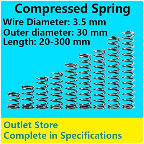 Система за компресия Подходящи за повечето ремонти Диаметър 3,5 мм, външен диаметър 30 mm, дължина 20 mm-100 mm Пружина компресия телескопична пружина компресия (дължина: 100