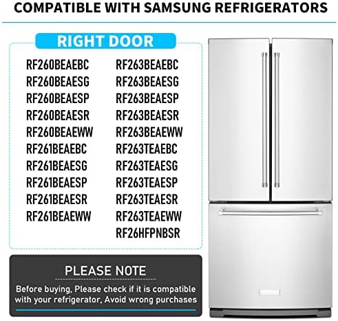 DA97-12650A Кутия за съхранение на рафта с право като хладилник, Замяна за Samsung Кошница за хладилник Bin RF260BEAESG RF261BEAESP RF26HFPNBSR