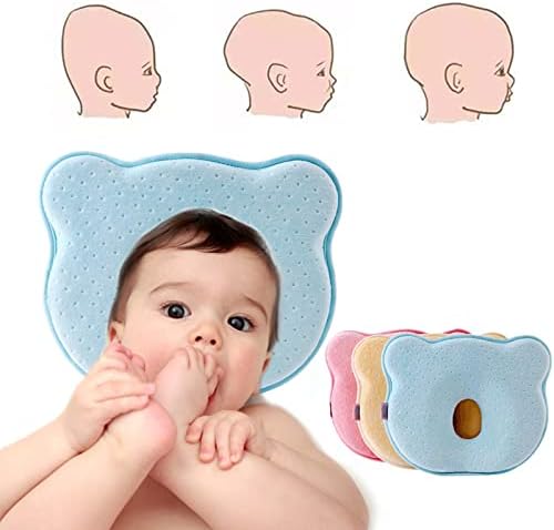Детски възглавници премиум-клас за сън и подкрепа на главата - Мека и комфортна възглавница за новородени, предотвращающая плоскостъпие и придающая формата на главата на бебето - Включва калъфка и възглавница за кърмене