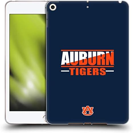 Дизайн на своята практика за главата, Официално лицензиран Auburn University AU Auburn Тайгърс 2, Мек Гелевый калъф е съвместим с Apple iPad Mini (2019)
