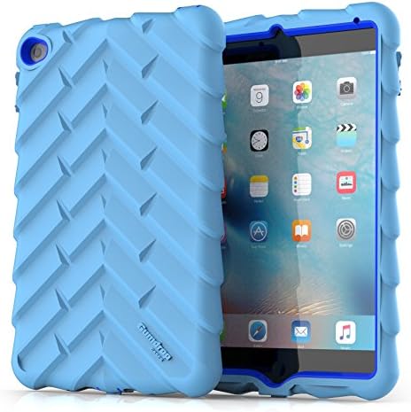 Седалките Gumdrop Droptech за Apple iPad Mini 4 (края на 2015 г.) A1538 A1550 Здрав калъф за таблет, Амортизирующий калъф, Светло синьо / кралско Синьо
