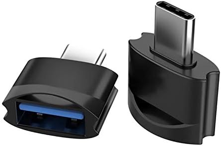 Адаптер Tek Styz C USB за свързване към USB конектора (2 опаковки), който е съвместим с вашия LG V30S + ThinQ за OTG със зарядно устройство Type-C. Използвайте с устройства разширения, като например клавиатура, мишка,