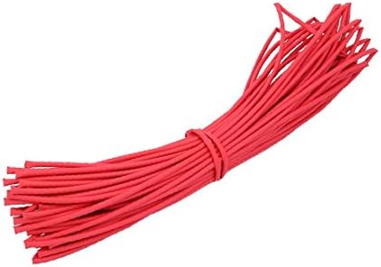 X-DREE 20 М, Дължина 2,5 мм Вътрешен диаметър Свиване тръба с полиолефиновой изолация, тел Червено (20 м, Дължина 2,5 мм вътрешен диаметър от полиолефин, кабел за отопление, почтителен Rojo