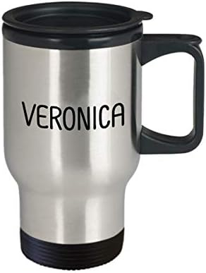 Уникален подарък За Вероника, 14 грама, Изолирано Пътна Чаша, Вдъхновяващи Чаша За Сарказъм - Името на лицето