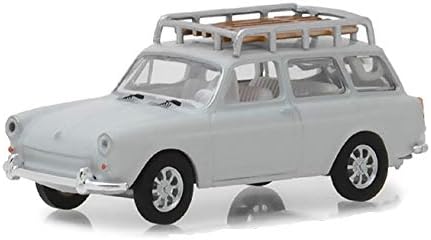 Вагони Greenlight 29910-D Серия 1 - 1968 Тип 3 с квадратна каросерия - White Lotus с багажником на покрива в мащаб 1:64