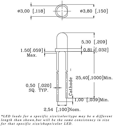 Светодиоди фара 3 мм с кръгли покрив, Топло/Мек Бял Дишащ/затухающий LED - Супер ярък (опаковка от 5 броя)