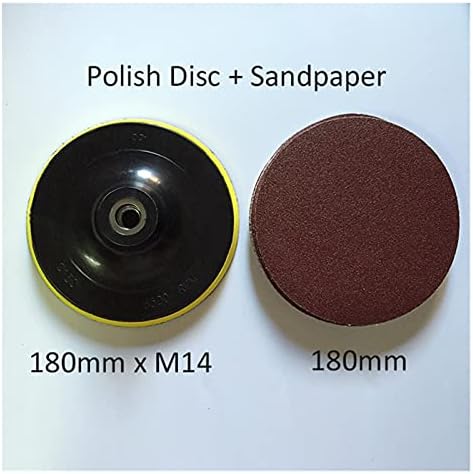 За опесъчаване шкурка 180 mm M14 полировальный диск + 10 Патрона за шкурка 180 mm, се използва за аксесоари за ъглошлайф (Обяснения: 120)