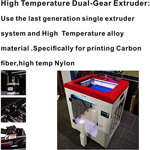 3D принтер индустриален клас EMBRACESUN Pro, специално разработен за печат от въглеродни влакна и PLA с бързото слайсером, обемът на сглобяване 11,8x11,8x15,7 инча
