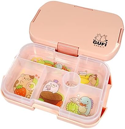 Детска кутия за ориз, микровълнова печка, студентски кутия за bento, пластмасов разделителната преносима училищната кутия за обяд (920 мл, розов)