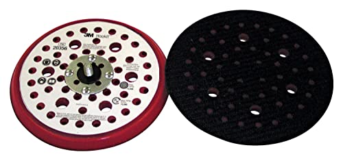 Нисък профил на диска накладки Cubitron 3M Hookit Clean за шлифоване, 52 дупки - За орбитални и произволни орбита шлифовъчни машини - Определяне на една кука и линия - 6 x 3/8 x 5/16-24 -