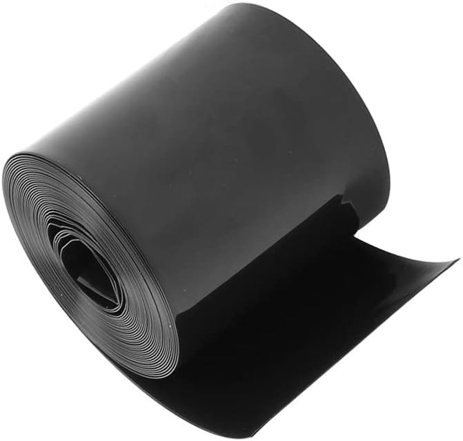 Свиване на тръба от PVC 70 мм/44 мм 5 м за акумулаторни батерии 18650 Черен - (Цвят: черен)
