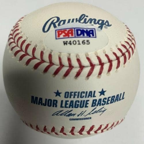 Дейвид Джастис подписа MLB Бейзбол * йорк Янкис PSA W40165 - Бейзболни топки с автографи