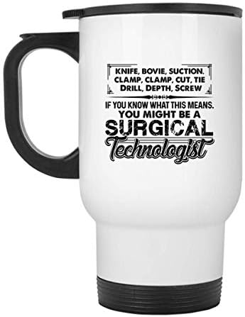 Пътна чаша Be A Хирургически Tech, Изолирано Пътна чаша (Сребърна чаша)
