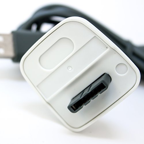 Кабел за зареждане на безжичния контролер Old Skool, Съвместим с Microsoft Xbox 360 Бял цвят
